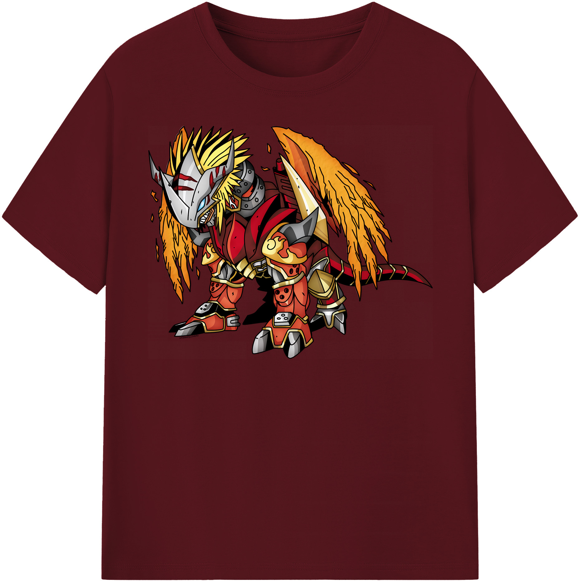 （画像用） Digimon デジタルモンスター/デジモン 綿100％半袖Tシャツ（フロントプリント）